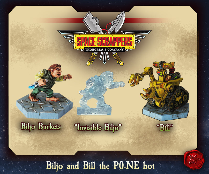 Biljo Buckets, invisible Biljo and 