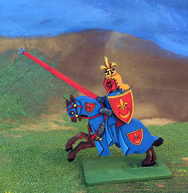 Knight with Fleur de Lis Helmet Crest (var1) - (Mounted / On Foot)