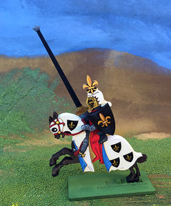 Knight with Fleur de Lis Helmet Crest (var2) - (Mounted / On Foot)