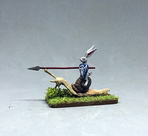 Killer Rabbits Mounted on Snail